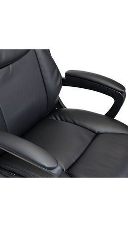 Кресло BRABIX "Forex EX-529", экокожа, разборное пятилучие, черное, 532980