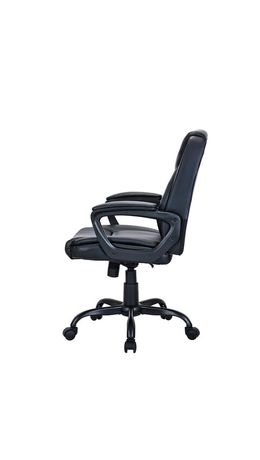 Кресло BRABIX "Forex EX-529", экокожа, разборное пятилучие, черное, 532980