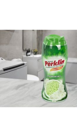 Кондиционер (концентрат) для белья, в гранулах, 250 г, PERKLIN (ПЕРКЛИН) SUPER "Альпийские цветы", 25 стирок, 609819