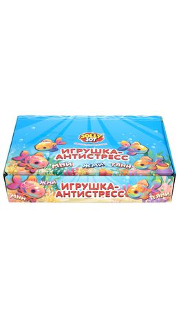 Игрушка-антистресс "РЫБКА", 11 см, ассорти 4 цвета, дисплей, JOLLY JOT (ДЖОЛЛИ ДЖОТ), 665813
