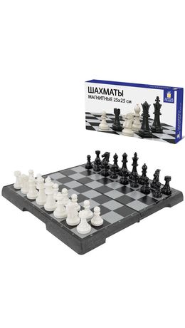 Шахматы магнитные ХИТ классические, доска 25х25 см, ЗОЛОТАЯ СКАЗКА, 665761