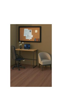 Стол BRABIX "SMART CD-020", 900х500х770 мм, ЛОФТ, металл/ЛДСП бунратти, каркас черный, 641950