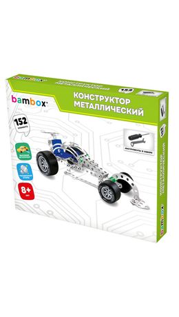 Конструктор металлический "Машинки" 4 вида ассорти, BAMBOX (БАМБОКС), 666367