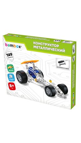 Конструктор металлический "Машинки" 4 вида ассорти, BAMBOX (БАМБОКС), 666367