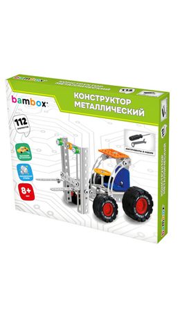 Конструктор металлический "Машинки" 4 вида ассорти, BAMBOX (БАМБОКС), 666367