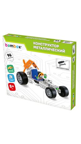 Конструктор металлический "Машинки" 4 вида ассорти, BAMBOX (БАМБОКС), 666367