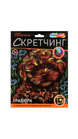 Гравюра в технике скретчинг, АССОРТИ 15 видов, 18х24 см, цветная основа, МУЛЬТИ АРТ, 5957