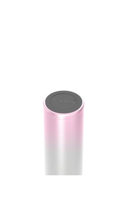 Термокружка 420 мл JOYLUX (ДЖОЙЛЮКС) ULTRA GRADIENT, нержавеющая сталь SUS304, белый/розовый, 700276
