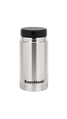Термос 1 л для еды/напитков с широким горлом, BOOMHOUSE (БУМХАУС) WIDE, нержавеющая сталь SUS304, серебристый, 700320