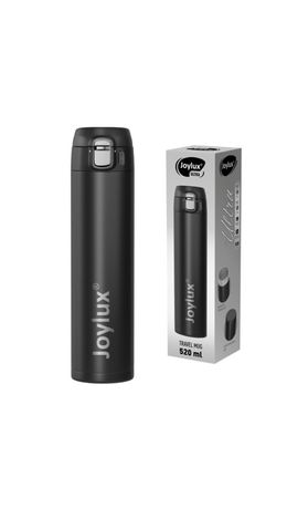 Термокружка 520 мл JOYLUX (ДЖОЙЛЮКС) ULTRA BLACK, нержавеющая сталь SUS304, черный матовый, 700277