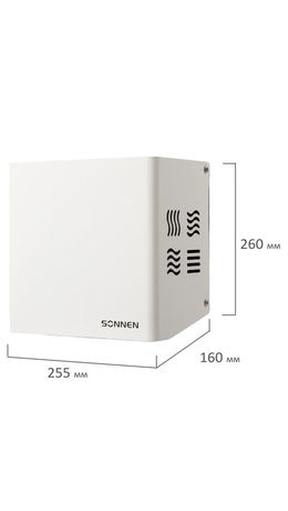 Сушилка для рук SONNEN HDR-1200W, 1200 Вт, производство РОССИЯ, антивандальная, 12 м/с, сталь, 701870