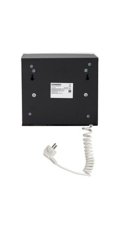 Сушилка для рук SONNEN HDR-1200W, 1200 Вт, производство РОССИЯ, антивандальная, 12 м/с, сталь, 701870