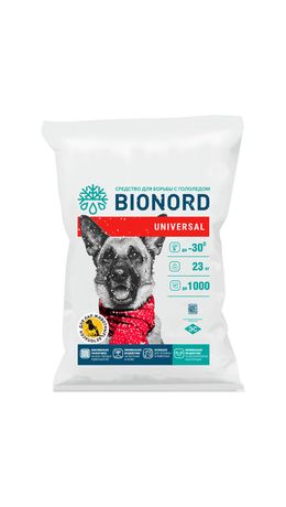 Реагент антигололедный 23 кг, BIONORD Universal, до -30 °С, хлорид кальция, мешок, МИНПРОМТОРГ