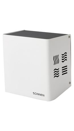 Сушилка для рук SONNEN HDR-1200W, 1200 Вт, производство РОССИЯ, антивандальная, 12 м/с, сталь, 701870