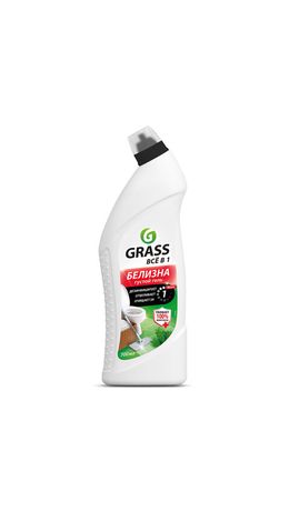 Средство для отбеливания, дезинфекции и уборки 700 мл GRASS БЕЛИЗНА, гель, 126120