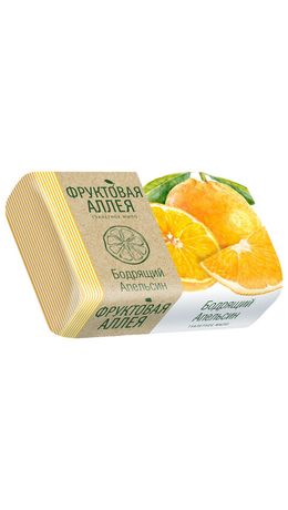 Мыло туалетное 90 г, ФРУКТОВАЯ АЛЛЕЯ "Апельсин", 521-2