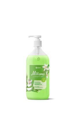 Мыло-крем жидкое гипоаллергенное 1 л, GRASS MILANA "Алоэ Вера", дозатор, 126601