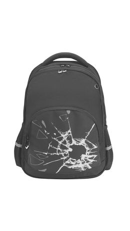 Рюкзак BRAUBERG SOFT, 2 отделения, 3 кармана, "Broken glass", СВЕТЯЩИЙСЯ, 40х31х15 см, 274402