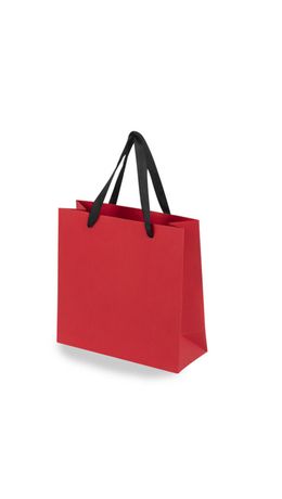 Пакет подарочный КОМПЛЕКТ 3 штуки, 20х8х20 см, "Business Kraft", красный, крафт, ЗОЛОТАЯ СКАЗКА, 700865