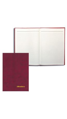 Книга учета 96 л., А4, 200х290 мм, BRAUBERG, линия, бумвинил, блок офсет, 130070