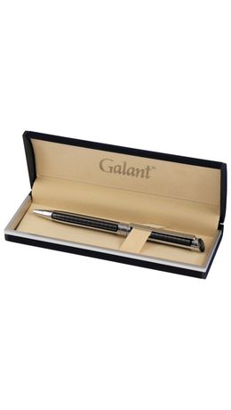 Ручка подарочная шариковая GALANT "Olympic Chrome", корпус хром с черным, хромированные детали, пишущий узел 0,7 мм, синяя, 140614