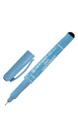 Ручка капиллярная CENTROPEN "Document", трехгранная, толщина письма 0,3 мм, черная, 2631/0,3