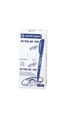 Маркер для CD и DVD CENTROPEN CD-PEN, ширина линии 1 мм, черный, 4606/1Ч