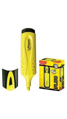 Текстмаркер MAPED (Франция) "Fluo Pep's Classic", скошенный наконечник 1-5 мм, желтый, 742534
