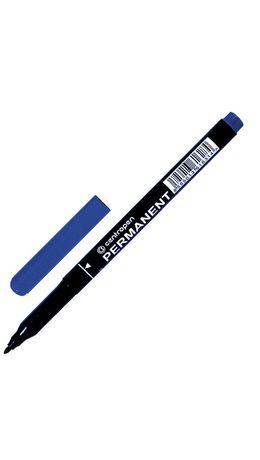 Маркер перманентный (нестираемый) CENTROPEN, трехгранный, круглый наконечник, 1 мм, синий, 2536/1C