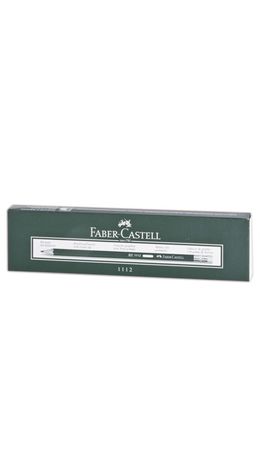 Карандаш чернографитный FABER-CASTELL, 1 шт., с ластиком, НВ, FC111200