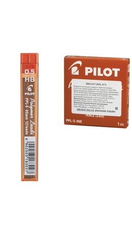 Грифель запасной PILOT PPL-5, HB, 0,5 мм, 12 штук