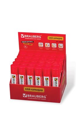 Клей-карандаш BRAUBERG, 9 г, 220869