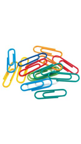 Скрепки BRAUBERG, 28 мм, цветные, 100 шт., в картонной коробке, Россия, 220555