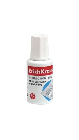 Корректирующая жидкость ERICH KRAUSE, 20 мл, флакон с кисточкой, 5