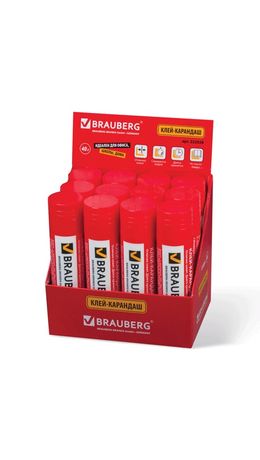 Клей-карандаш BRAUBERG, 40 г, 222928