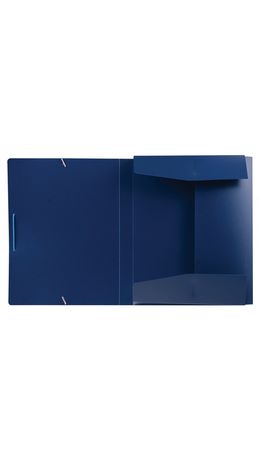 Папка-короб на резинках BRAUBERG, 30 мм, синяя, 0,7 мм, 224161