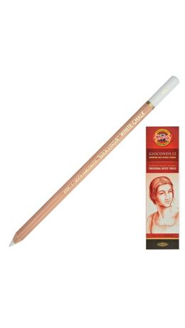 Карандаш меловой KOH-I-NOOR, 1 шт., "Gioconda", белый, 8801001001KS