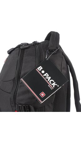 Рюкзак B-PACK "S-06" (БИ-ПАК) универсальный, уплотненная спинка, облегченный, черный, 46х32х15 см, 226953
