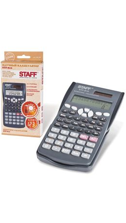 Калькулятор STAFF инженерный STF-810, 10+2 разряда, двойное питание, 181х85 мм, 250280