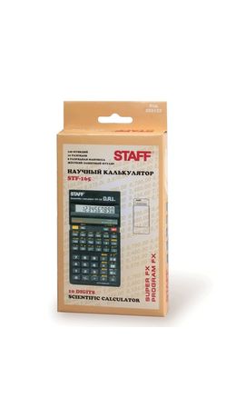Калькулятор STAFF инженерный STF-165, 10 разрядов, 143х78 мм, 250122