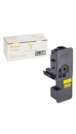 Тонер-картридж KYOCERA (TK-5220Y) ECOSYS P5021cdn/cdw/M5521cdn/cdw, желтый, ресурс 1200 стр., оригинальный