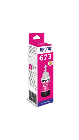 Чернила EPSON (C13T67334A) для СНПЧ Epson L800/L805/L810/L850/L1800, пурпурные, оригинальные