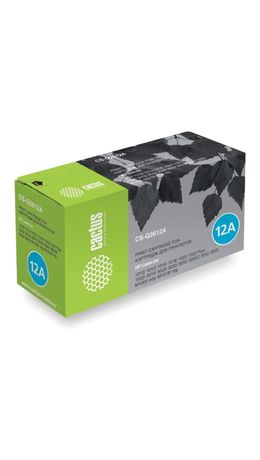 Картридж лазерный CACTUS (CS-Q2612A) для HP LaserJet 1018/3052/М1005, ресурс 2000 стр., CS-Q2612AS