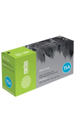 Картридж лазерный CACTUS (CS-C7115А) для HP LaserJet 1000/1200/3300/3380, ресурс 2500 стр., CS-C7115AS