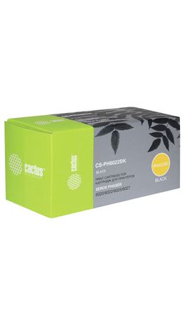 Картридж лазерный CACTUS (CS-PH6022BK) для XEROX Phaser 6020/6022/WC6025/6027, черный, ресурс 2000 стр.