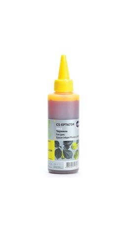 Чернила CACTUS (CS-EPT6734) для СНПЧ EPSON L800/L810/L850/L1800, желтые, 0,1 л