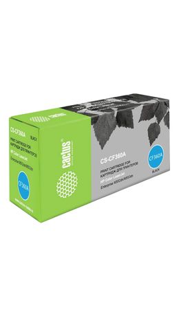 Картридж лазерный CACTUS (CS-CF360A) для HP LaserJet Pro M552dn/M553dn/M553n, черный, ресурс 6000 стр.