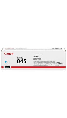 Картридж лазерный CANON (045C) MF635/633/631/LBP 611/613, голубой, ресурс 1300 стр., оригинальный, 1241C002