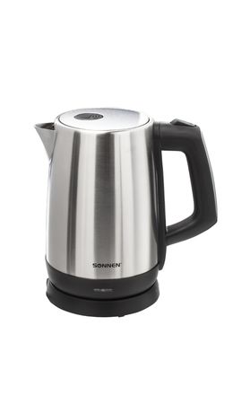 Чайник SONNEN KT-1785, 1,7 л, 2200 Вт, закрытый нагревательный элемент, нержавеющая сталь, 453420