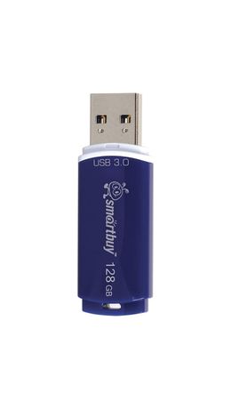 Флэш-диск 128 GB, SMARTBUY Crown, USB 3.0, синий, SB128GBCRW-Bl
